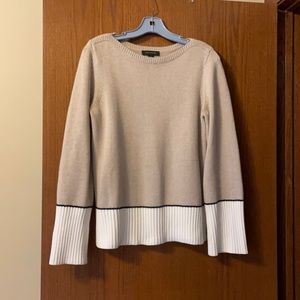 Ann Taylor boat neck color block sweater